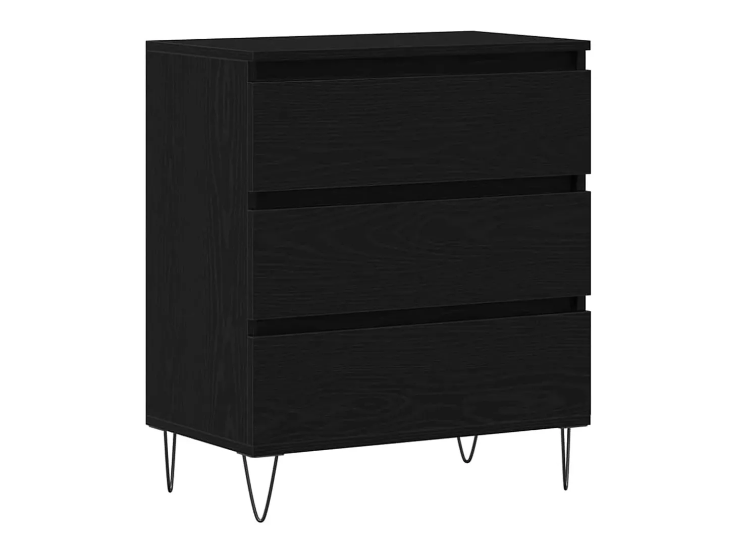 Vitrina Roble negro 60 x 35 x 70 cm Madera contrachapada