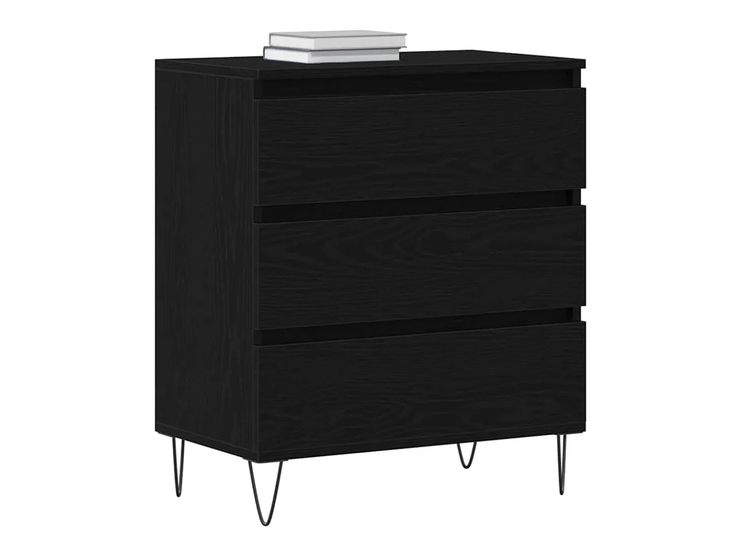 Vitrina Roble negro 60 x 35 x 70 cm Madera contrachapada