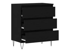 Vitrina Roble negro 60 x 35 x 70 cm Madera contrachapada