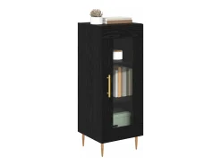 Vitrina Roble negro 34 x 34.5 x 90 cm Madera contrachapada