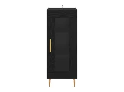 Vitrina Roble negro 34 x 34.5 x 90 cm Madera contrachapada