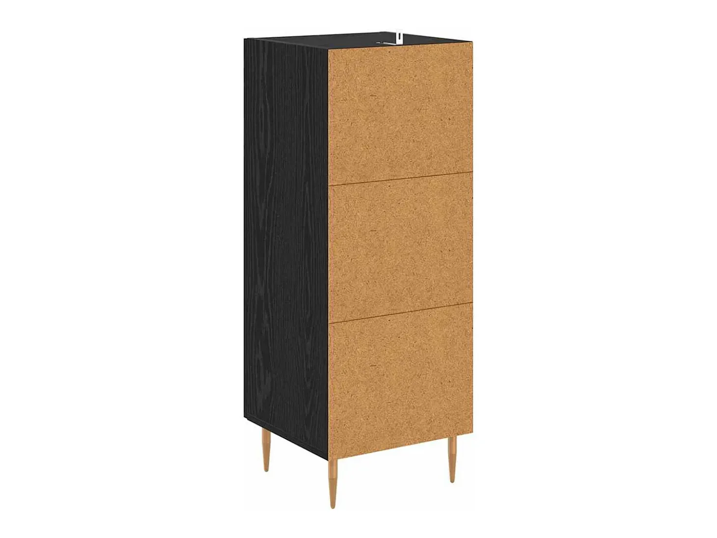 Vitrina Roble negro 34 x 34.5 x 90 cm Madera contrachapada