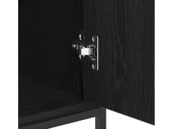 Vitrina Roble negro 69 x 35 x 80 cm Madera contrachapada