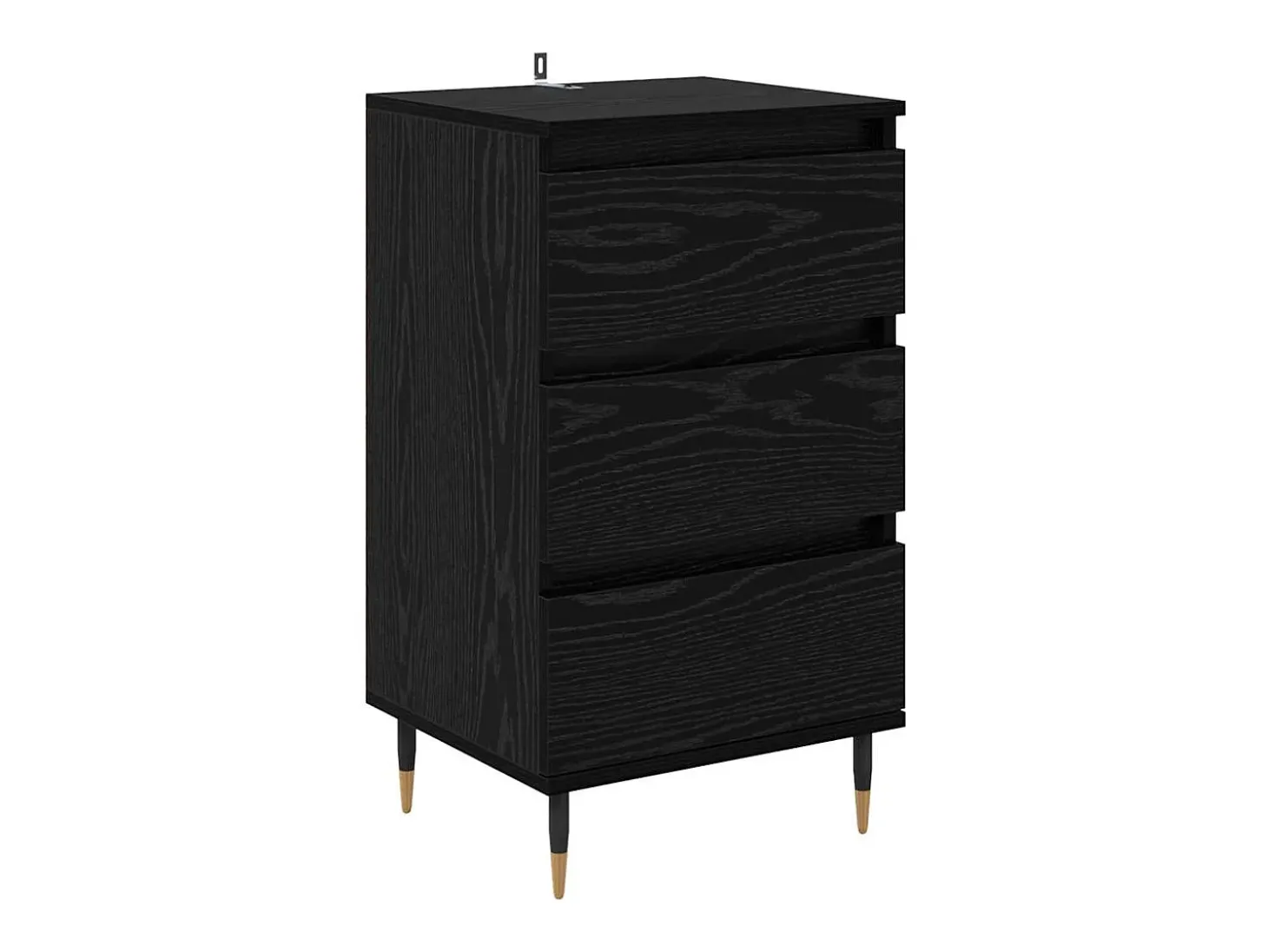 Vitrina Roble negro 35 x 40 x 70 cm Madera contrachapada