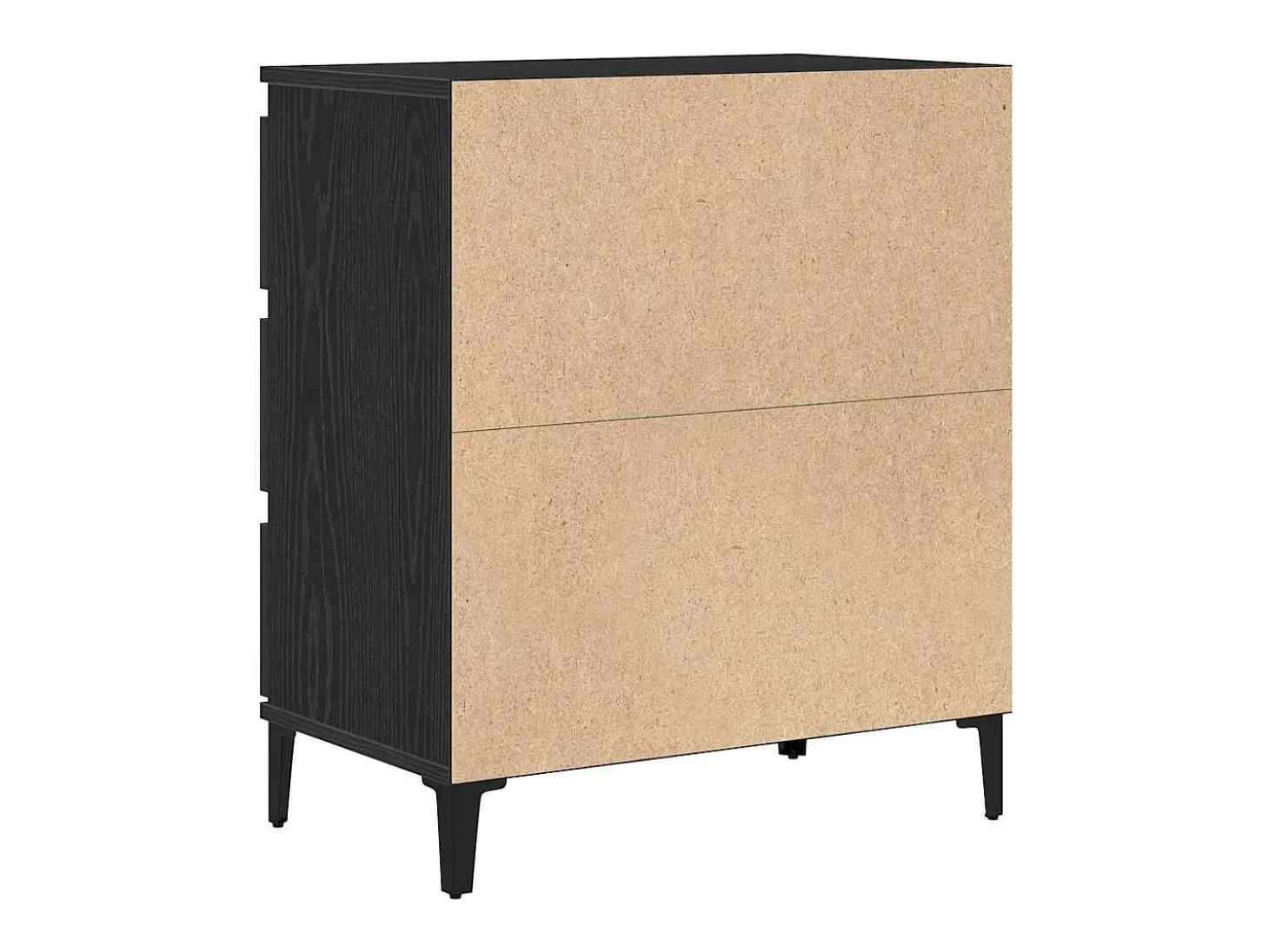 Vitrina Roble negro 60 x 35 x 70 cm Madera contrachapada