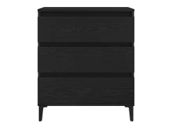 Vitrina Roble negro 60 x 35 x 70 cm Madera contrachapada