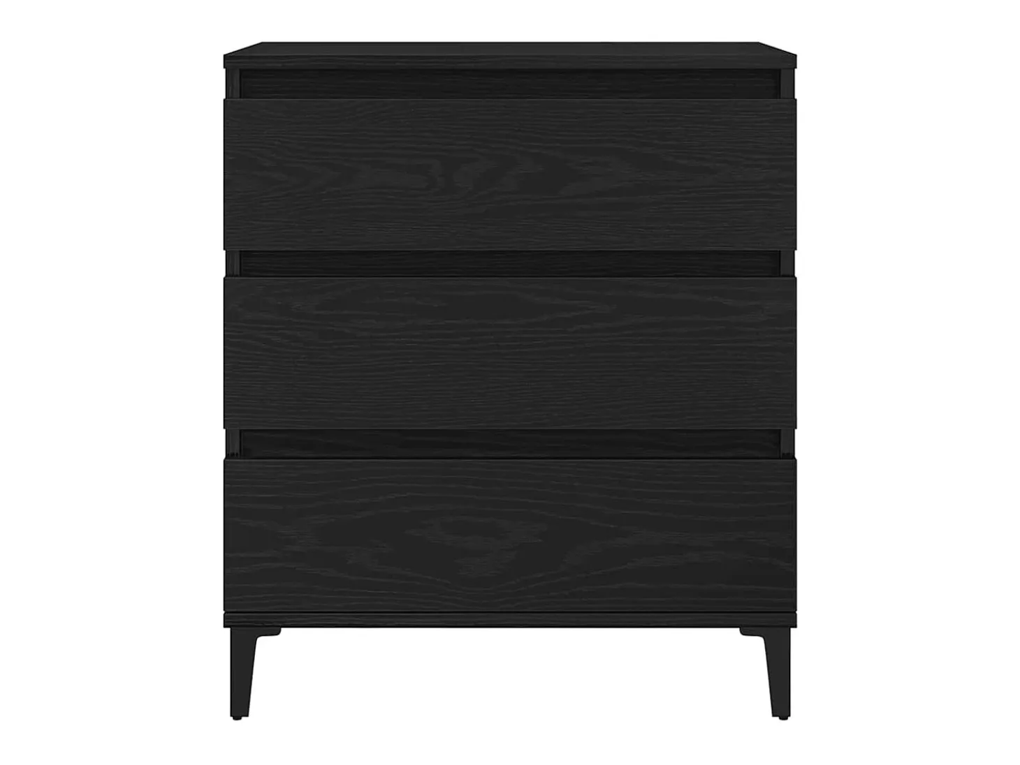 Vitrina Roble negro 60 x 35 x 70 cm Madera contrachapada
