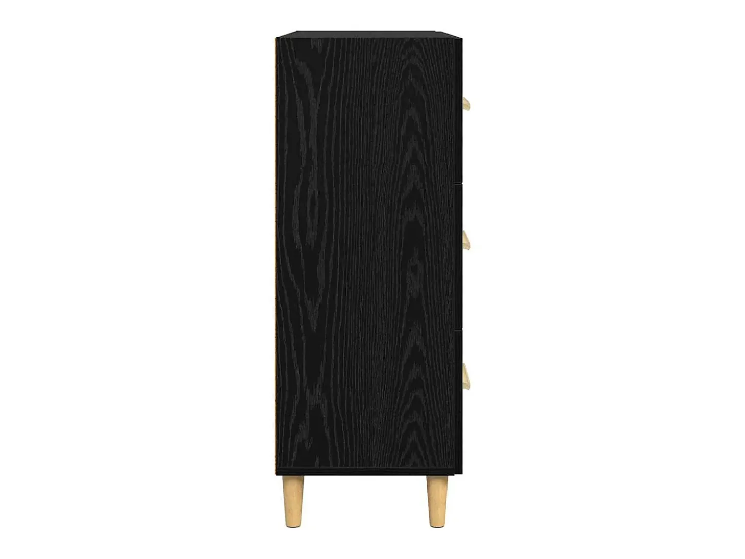 Vitrina Roble negro 34 x 69.5 x 90 cm Madera contrachapada