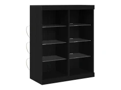 Vitrina Roble negro 41 x 37 x 100 cm Madera contrachapada