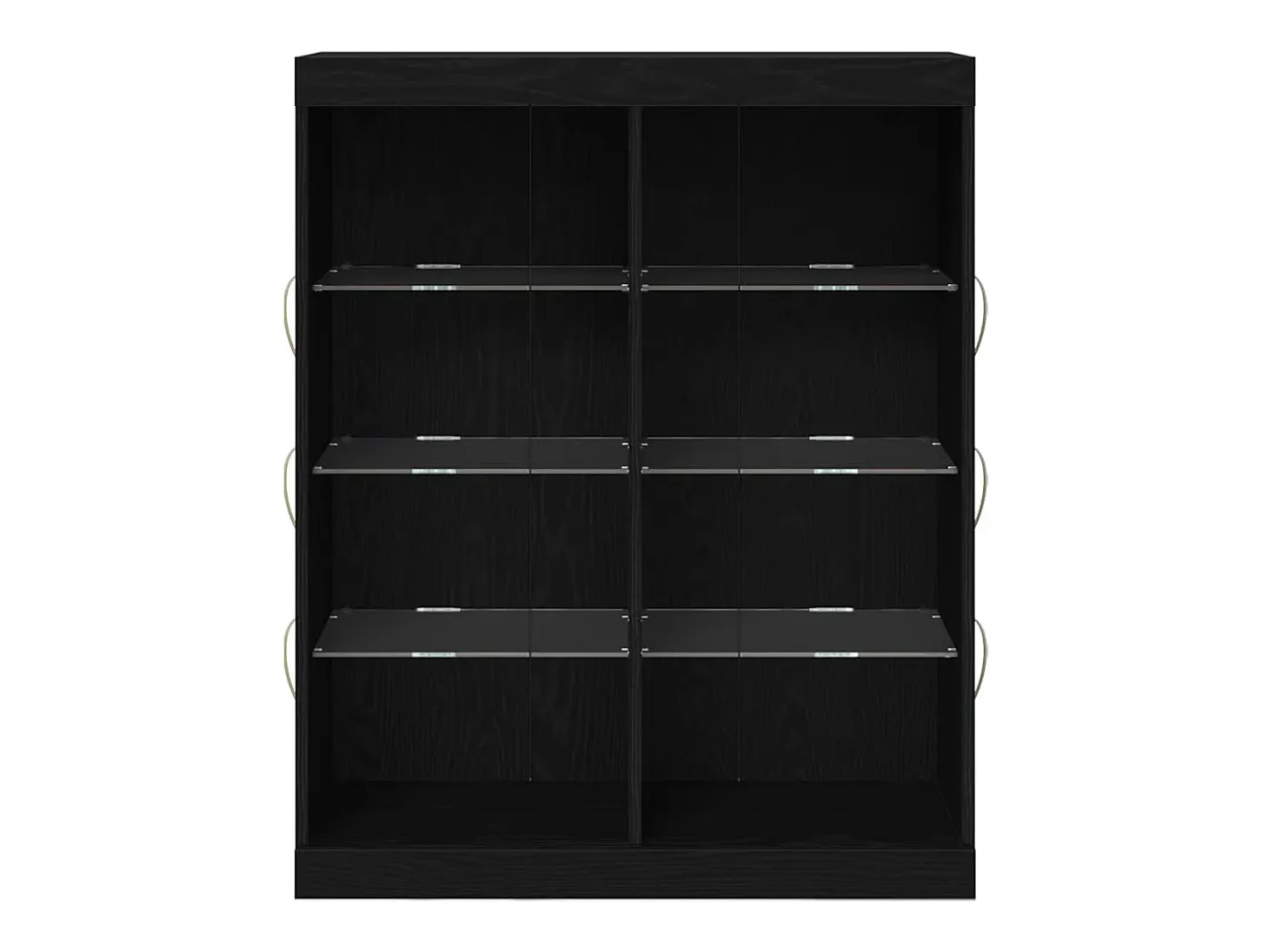 Vitrina Roble negro 41 x 37 x 100 cm Madera contrachapada