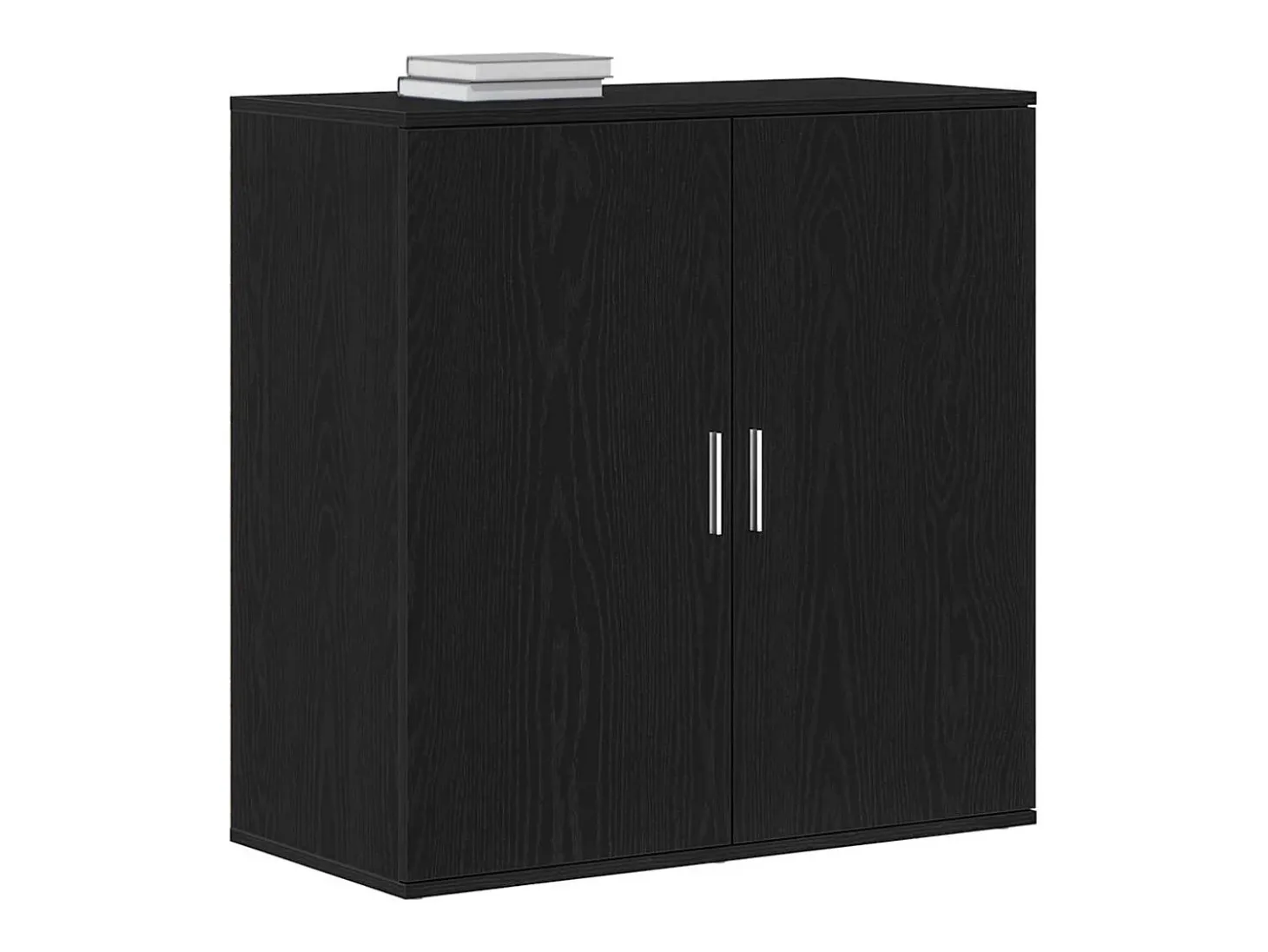 Vitrina Roble negro 79 x 38 x 80 cm Madera contrachapada