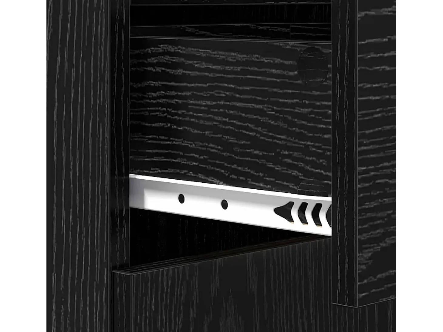 Vitrina Roble negro 42.5 x 40 x 93 cm Madera contrachapada