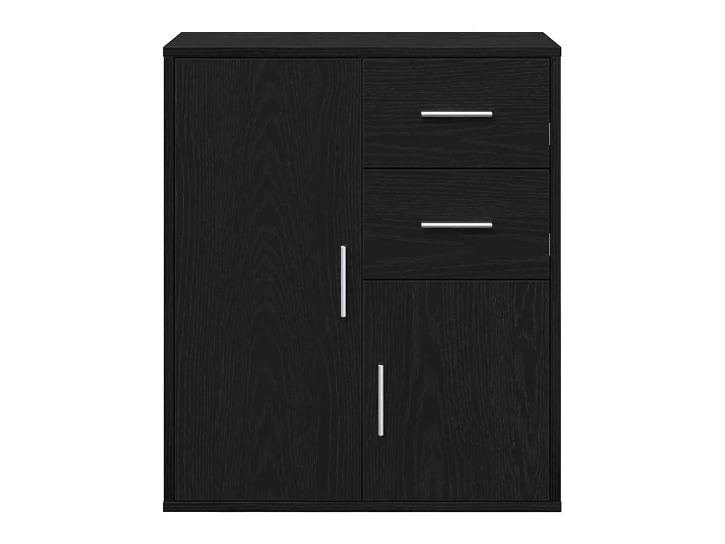 Vitrina Roble negro 60 x 31 x 70 cm Madera contrachapada