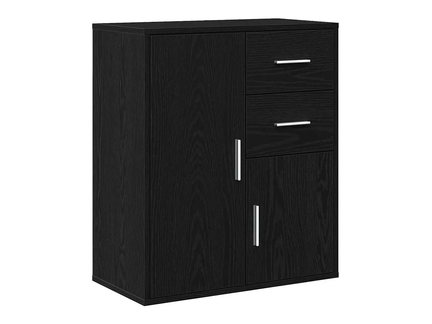 Vitrina Roble negro 60 x 31 x 70 cm Madera contrachapada