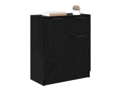 Vitrina Roble negro 60 x 30 x 70 cm Madera contrachapada