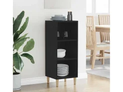 Vitrina Roble negro 32.5 x 34.5 x 90 cm Madera contrachapada