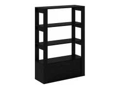 Vitrina Roble negro 30 x 80 x 119.5 cm Madera contrachapada
