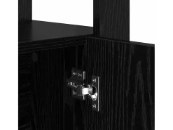 Vitrina Roble negro 30 x 80 x 119.5 cm Madera contrachapada