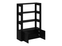 Vitrina Roble negro 30 x 80 x 119.5 cm Madera contrachapada
