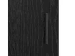 Vitrina Roble negro 30 x 80 x 119.5 cm Madera contrachapada