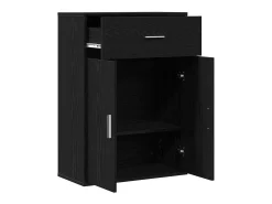 Vitrina Roble negro 79 x 38 x 80 cm Madera contrachapada