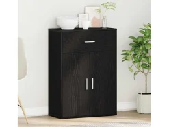 Vitrina Roble negro 79 x 38 x 80 cm Madera contrachapada