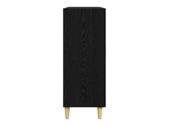 Vitrina Roble negro 34 x 69.5 x 90 cm Madera contrachapada