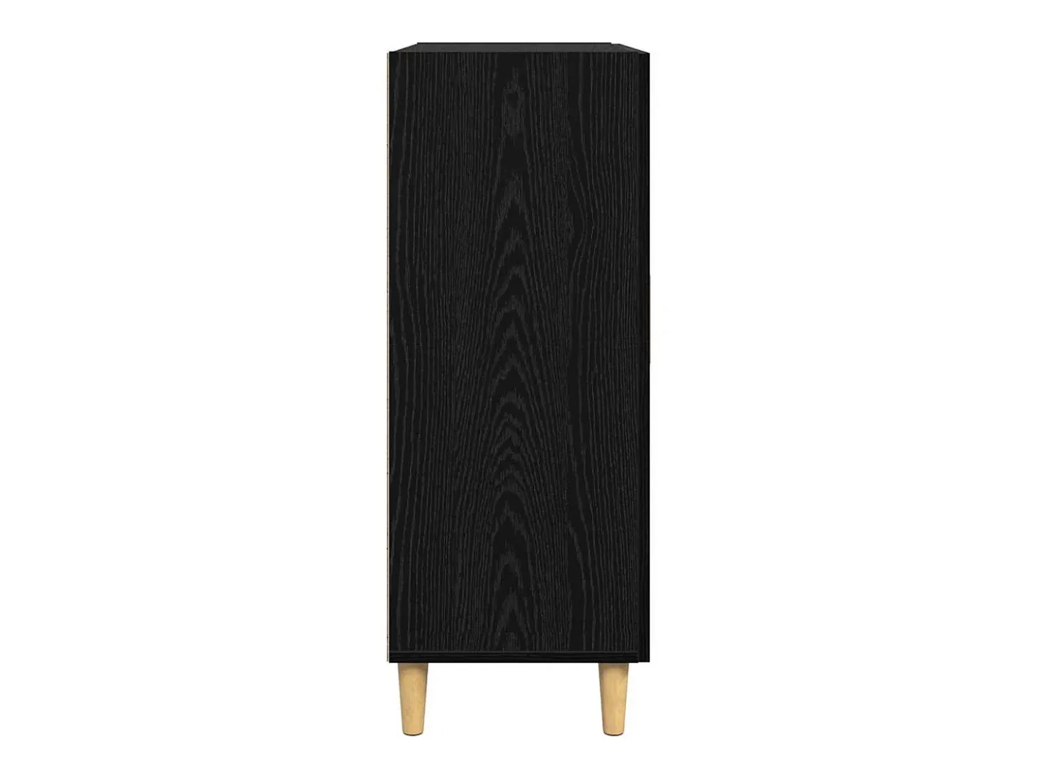 Vitrina Roble negro 34 x 69.5 x 90 cm Madera contrachapada
