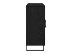 Vitrina Roble negro 90 x 34 x 80 cm Madera contrachapada