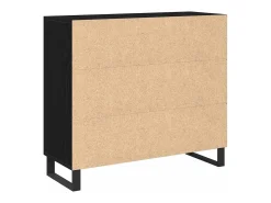 Vitrina Roble negro 90 x 34 x 80 cm Madera contrachapada