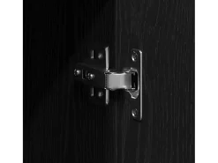 Vitrina Roble negro 90 x 34 x 80 cm Madera contrachapada