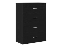 Vitrina Roble negro 60 x 31 x 84 cm Madera contrachapada