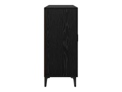 Vitrina Roble negro 34 x 90 x 80 cm Madera contrachapada
