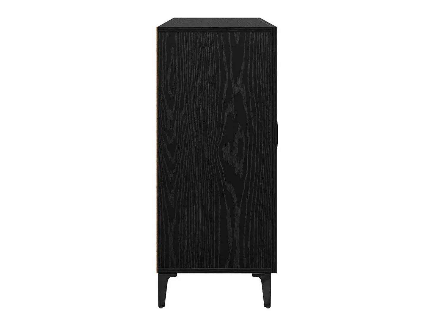 Vitrina Roble negro 34 x 90 x 80 cm Madera contrachapada