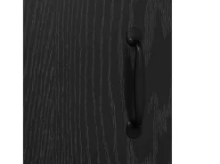 Vitrina Roble negro 34 x 90 x 80 cm Madera contrachapada