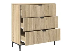 Vitrina Roble Sonoma 79.5 x 33 x 82 cm Madera contrachapada