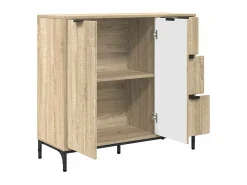 Vitrina Roble Sonoma 89.5 x 33 x 82 cm Madera contrachapada