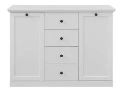 Vitrina Valex estilo country moderno blanca 120 cm