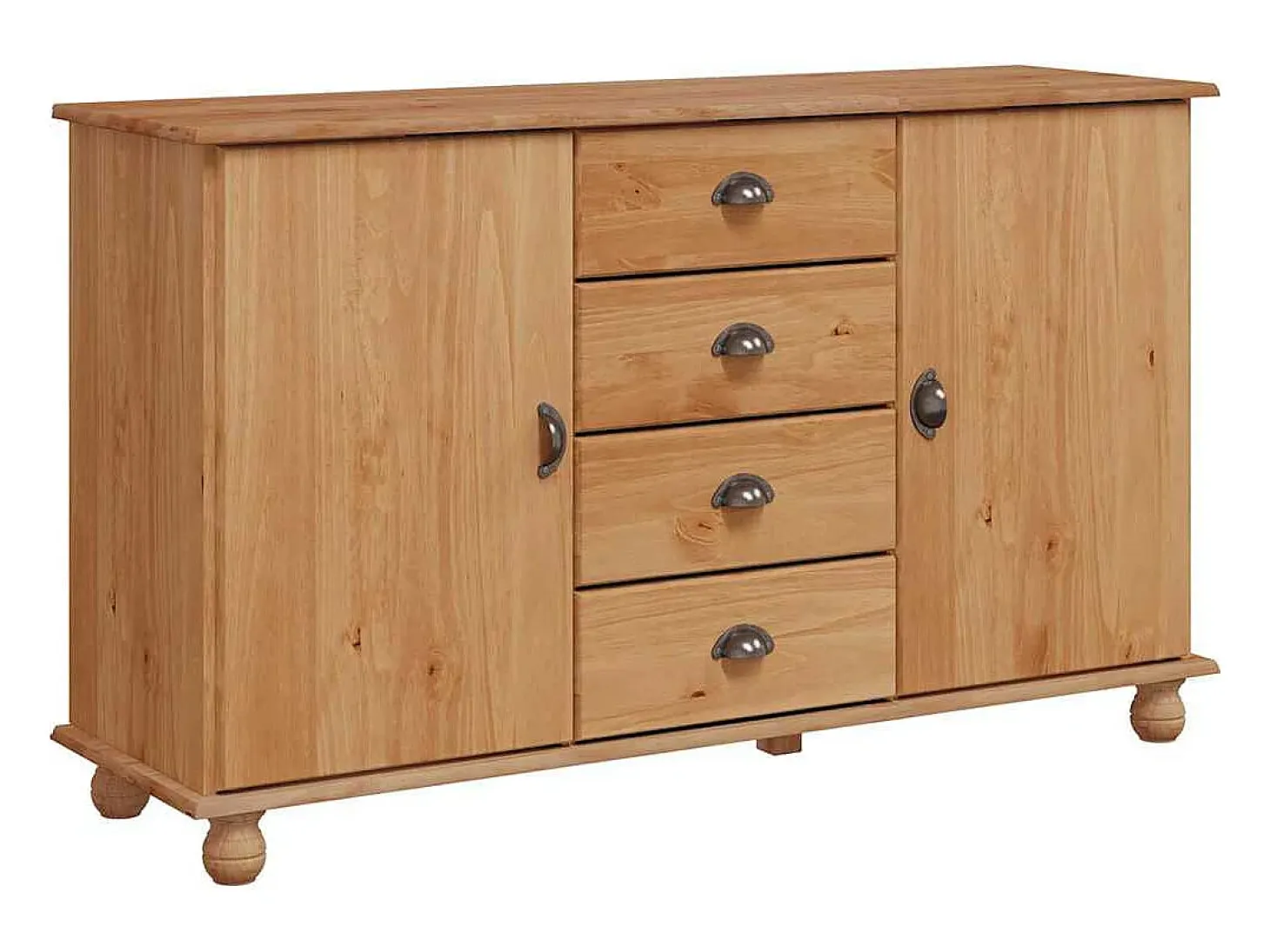 Vitrina 133,5x40x79 cm Madera maciza de pino