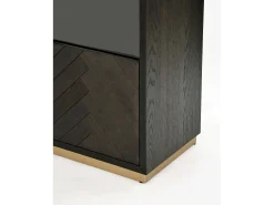 Vitrina 100x200x41 cm negro Sevilla SEV26-2