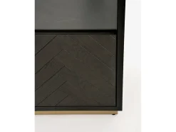 Vitrina 100x200x41 cm negro Sevilla SEV26-2