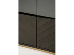 Vitrina 100x200x41 cm negro Sevilla SEV26-2