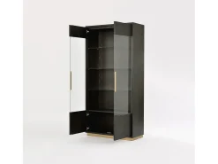 Vitrina 100x200x41 cm negro Sevilla SEV26-2