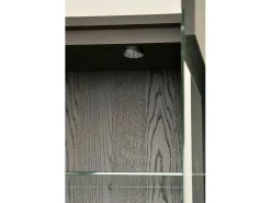 Vitrina 100x200x41 cm negro Sevilla SEV26-2