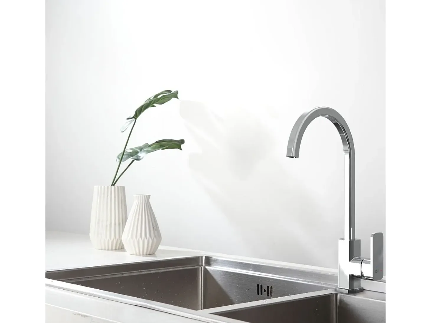 Week mezclador de fregadero cromado Essebagno