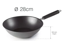 Wok de Acero Revestido Antiadherente 3 Capas 28cm - Lacor 63729