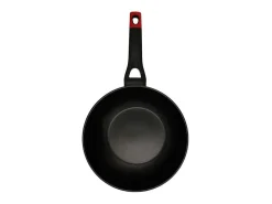 Wok Óptima+ Pyrex aluminio forjado antiadherente negro Ø28 cm