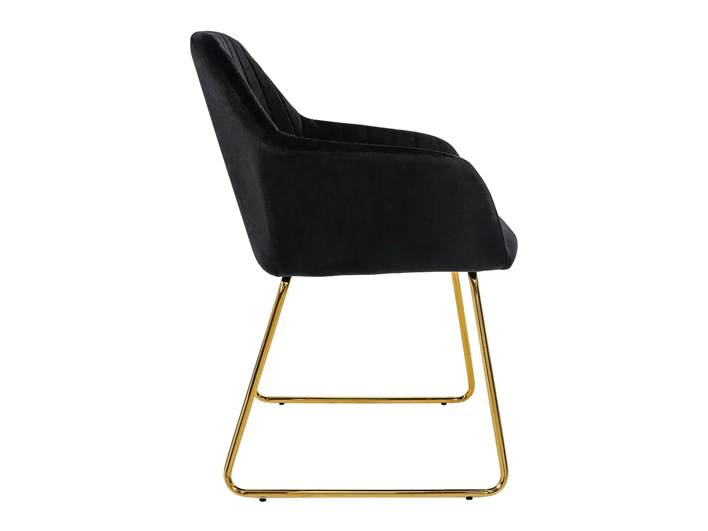 6x Silla de comedor/salón asiento ergonómico terciopelo negro patas de metal