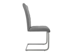 4x sillas de comedor basculante gris asientos cantilever de polipiel ergonómicos