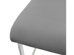 4x sillas de comedor basculante gris asientos cantilever de polipiel ergonómicos